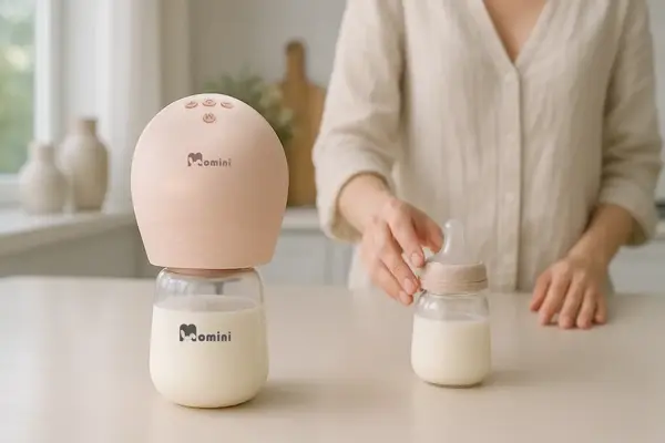 Momini SippyPump 4-fazowy podwójny bezprzewodowy laktator elektorniczny 2w1, 1 szt.