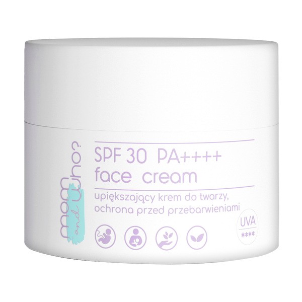 Mom & Who?, upiększający krem do twarzy przeciw przebarwieniom, SPF 30, na dzień, 50 ml