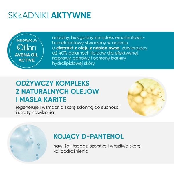 Oillan, nawilżający dermo-krem, 200 ml