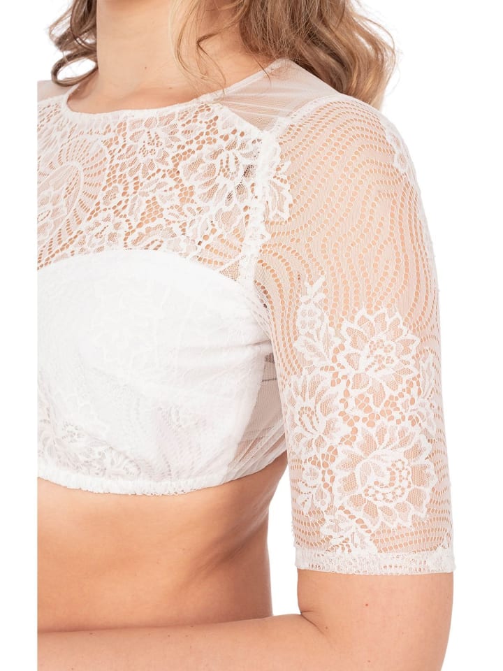 MarJo Dirndlbluse HADIA-NORDIKA in weiß günstig kaufen