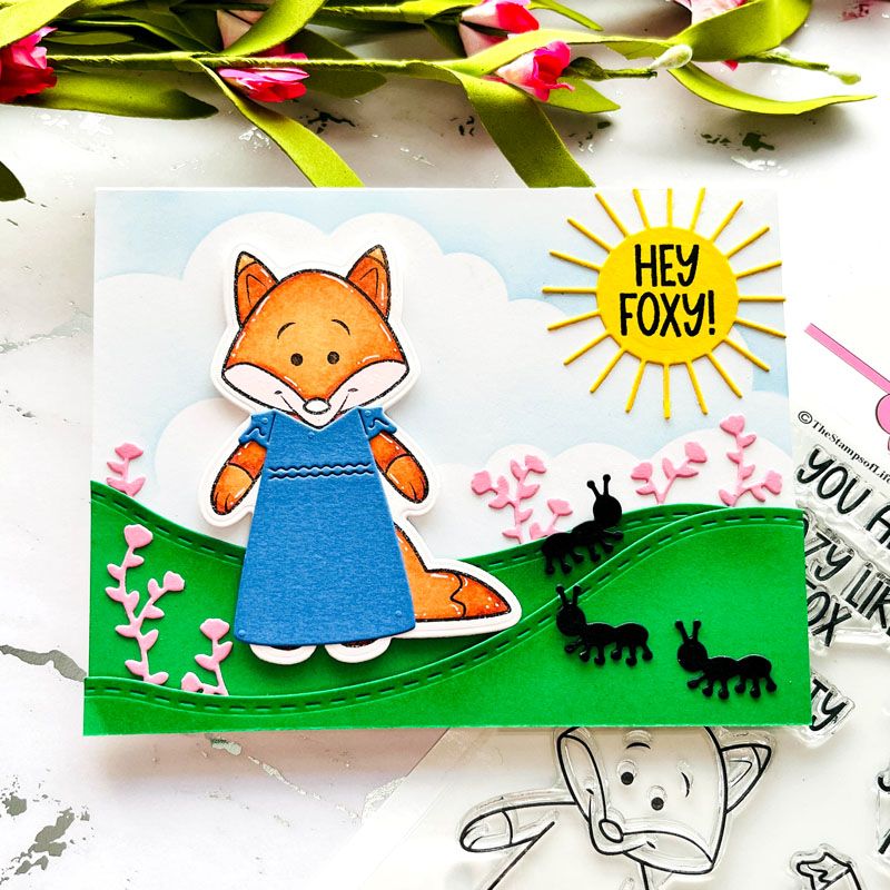 Little Peeps Fox Clear Stamp Set