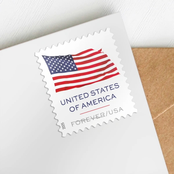 U.S. Flag 2025 Stamps roll coil of 100