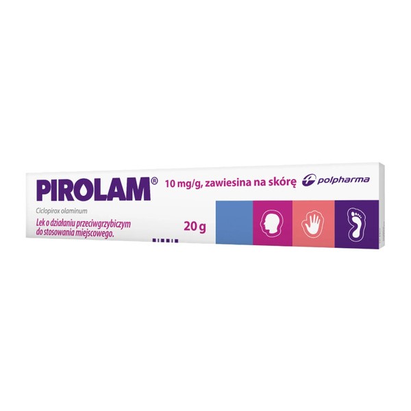 Pirolam, 1%, zawiesina na skórę, 20 g
