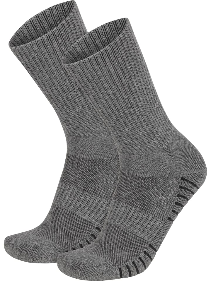normani 4 Trekkingwandersocken mit Polstersohle und Komfortbund in Grau günstig kaufen