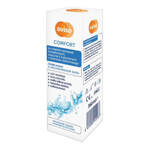 Oviso Comfort, płyn do miękkich soczewek kontaktowych, 360 ml