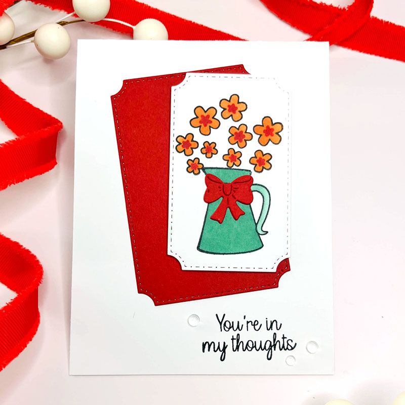 Thoughtful Flower Solids Clear Stamp Set of 14