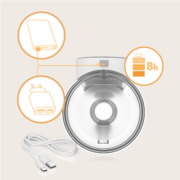 Lionelo Fidi Free Simple, laktator elektryczny, white natural, 1 szt.