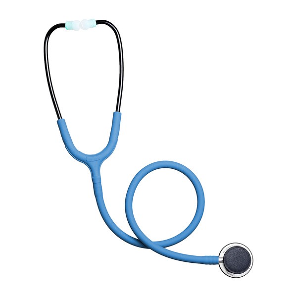 Dr. Famulus Uniwersalny Stetoskop internistyczny DR510 LIGHT - Błękitny Stetoskop klasyczny następnej generacji - podwójne światło przewodu- Antybakteryjna powłoka