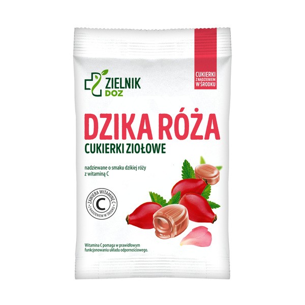 ZIELNIK DOZ, Dzika Róża, cukierki ziołowe,  60 g