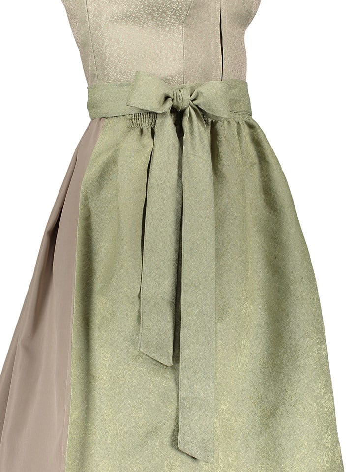 Turi Landhaus Dirndl in Beige/ Hellgrün günstig kaufen