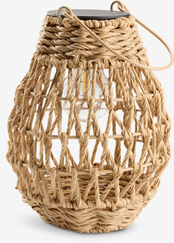 BREMSE BREMSE genopladelig lampe Ø18xB22cm naturlig farve