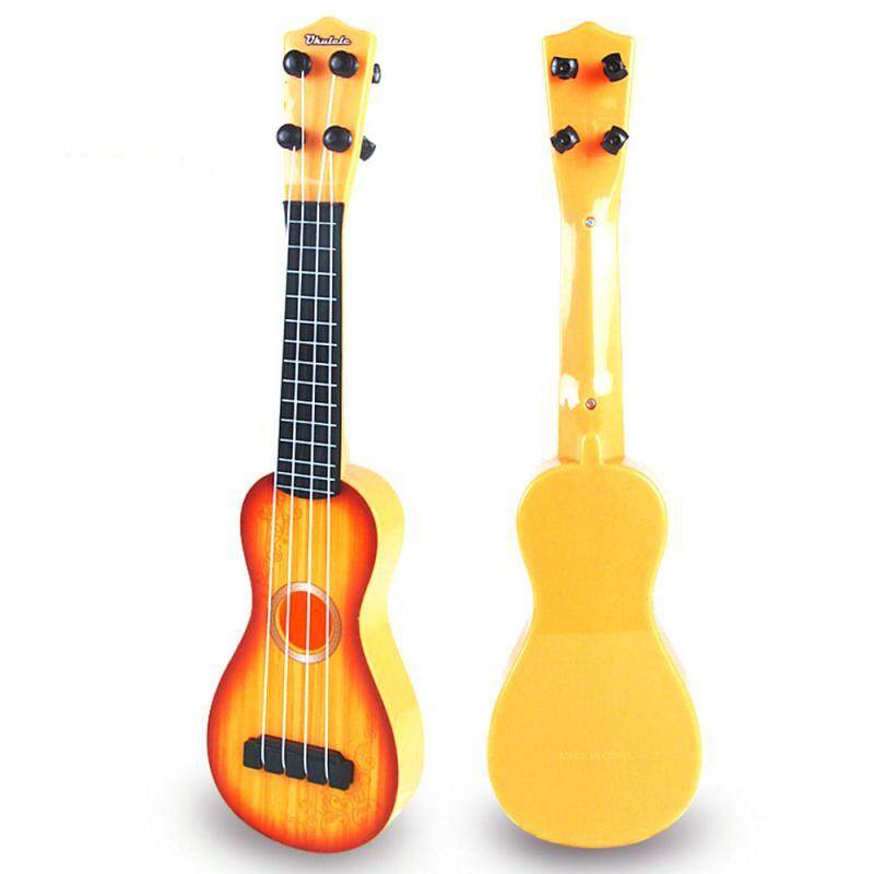 Ukulele giocattolo per bambini – Chitarra musicale simulata a 4 corde – Strumento per giochi di ruolo e musica – Idea regalo per l'infanzia