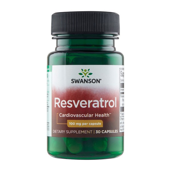 Swanson Resweratrol, 100 mg, kapsułki, 30 szt.
