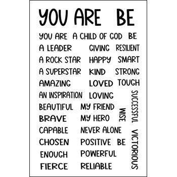 affirmationstrips2stamp Clear Stamp Set