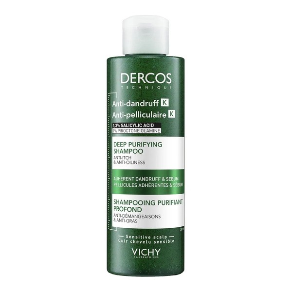 Vichy Dercos K, oczyszczający szampon przeciwłupieżowy, 250 ml