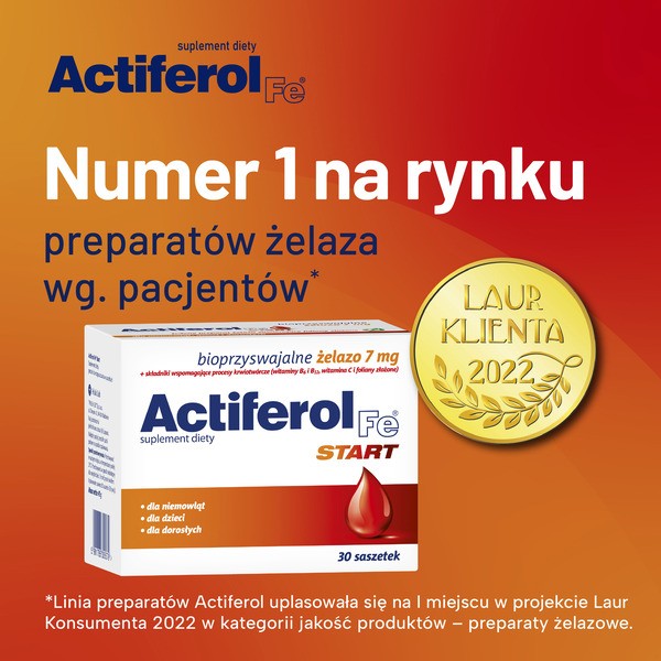 ActiFerol Fe START, proszek do rozpuszczania w saszetkach, 30 szt.