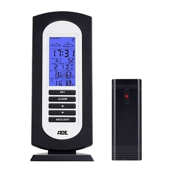 ADE WS1822 Cyfrowa stacja pogody z budzikiem i kalendarzem