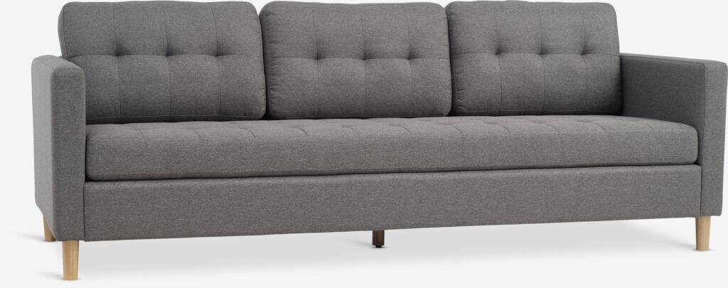 FALSLEV 3-personers FALSLEV sofa i gråt stof