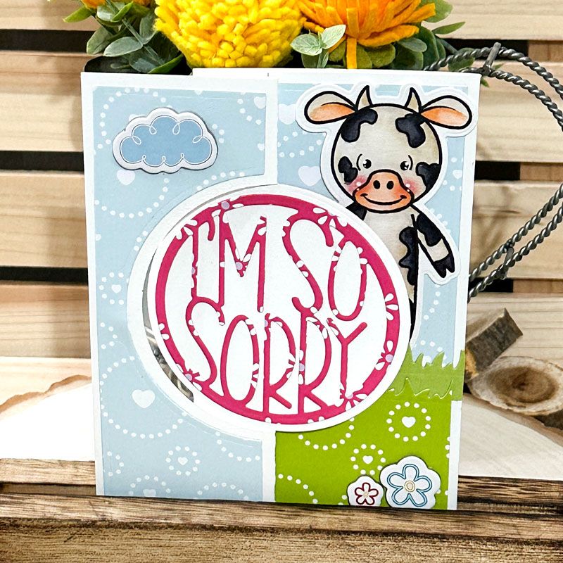 Little Peeps Cow Clear Stamp Set