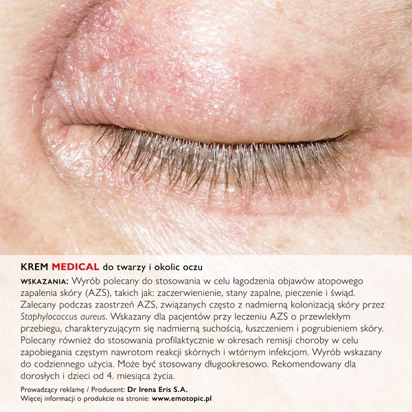 Emotopic Bacteria Control, krem do twarzy i okolic oczu Medical, 50ml