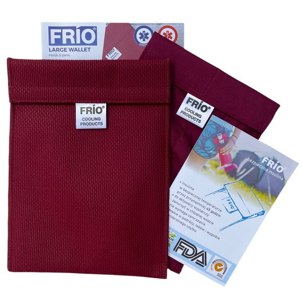 Frio, duże etui na 5 penów, bordowe, 1 szt.