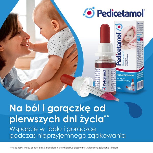 Pedicetamol, 100 mg/ml, roztwór doustny, 30 ml