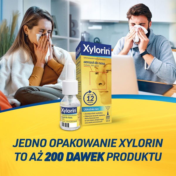 Xylorin, 0,55 mg/ml, aerozol do nosa, 18 ml