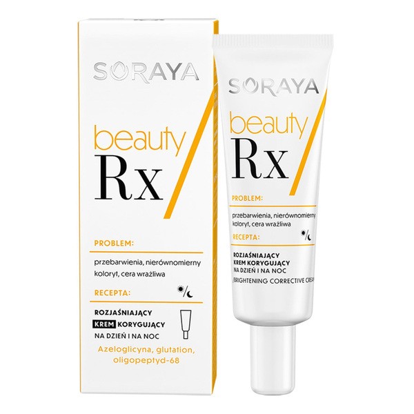 Soraya Beauty Rx, rozjaśniający krem korygujący, 50 ml