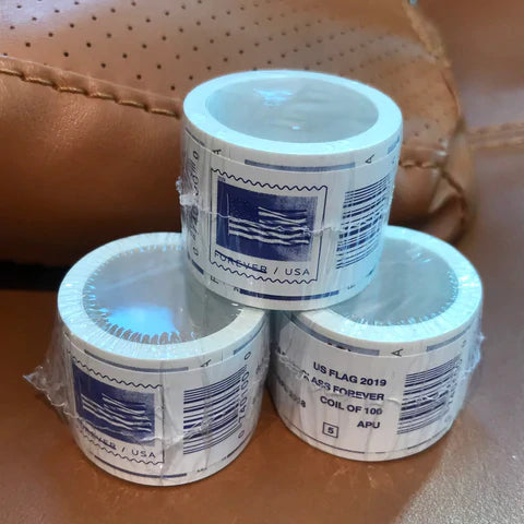 (2019) USPS Forever American Flag Stamps Rolls