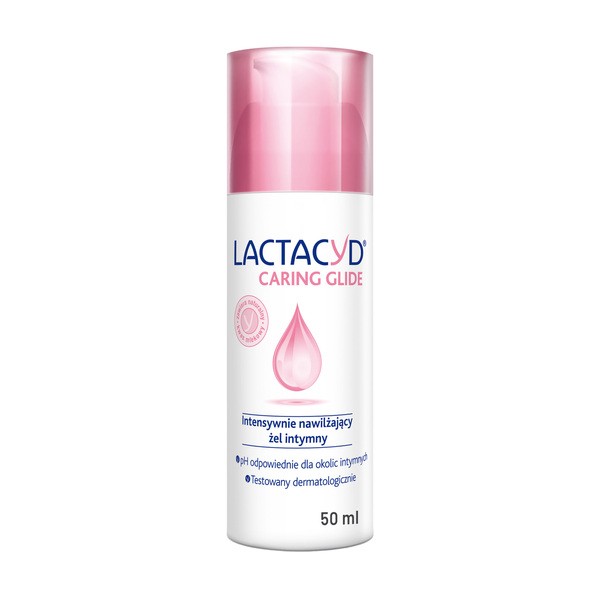 Lactacyd Caring Glide, intensywnie nawilżający żel intymny, 50 ml