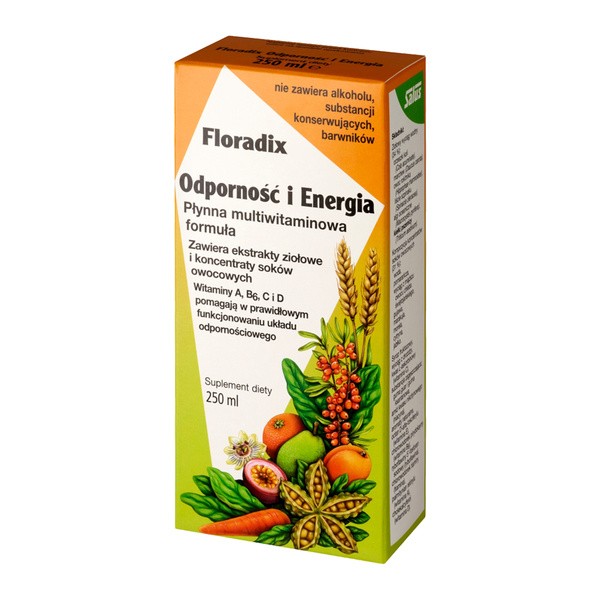 Floradix Odporność i Energia, płyn, 250 ml