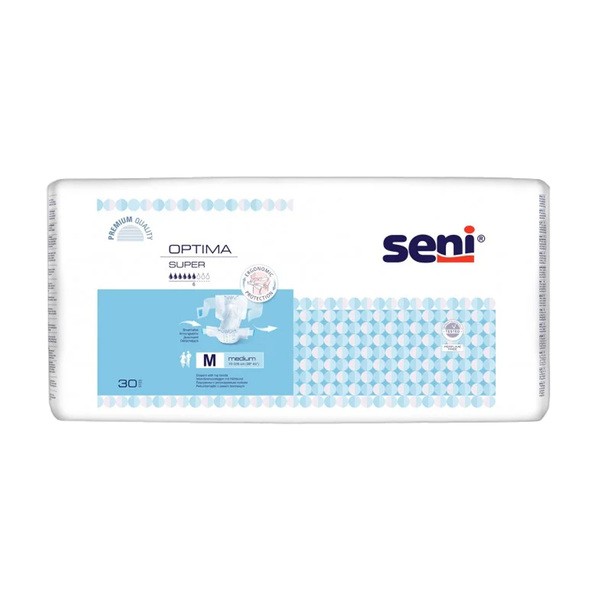 Seni Optima Super, pieluchomajtki z pasem biodrowym, rozmiar M, 30 szt.