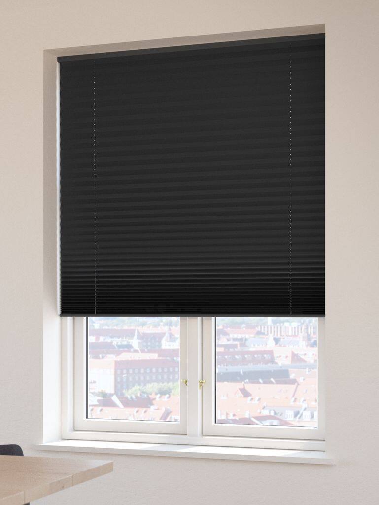 FYN plisségardin 80x160cm dæmpbar trådløs sort