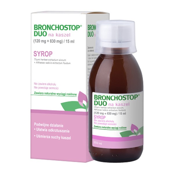 Bronchostop Duo na kaszel, syrop, 200 ml