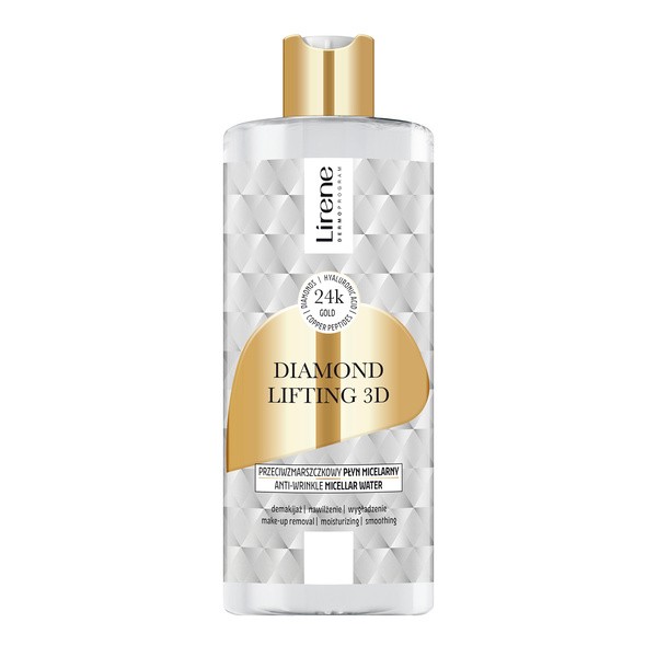Lirene Dermoprogram Diamentowy Lifting 3D, przeciwzmarszczkowy płyn micelarny, 400 ml