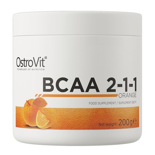 OstroVit BCAA 2-1-1, smak pomarańczowy, proszek, 200 g