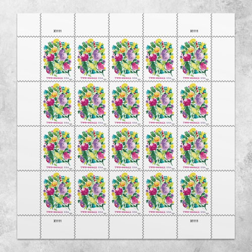 2024 USPS Wedding Blooms  Stamps