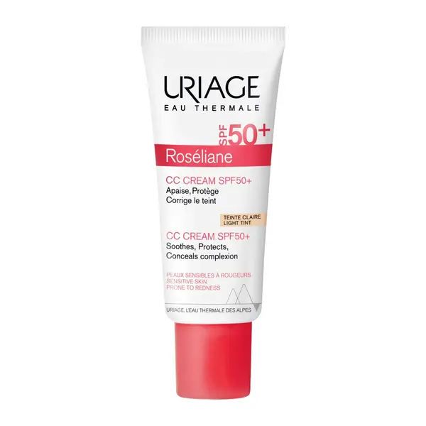 Uriage Roseliane, krem CC do cery naczynkowej SPF 50+, 40 ml