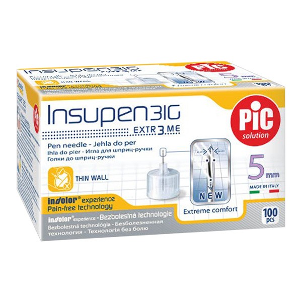 PiC Solution Insupen, igły do penów insulinowych, 31G x 5 mm, 100 szt.