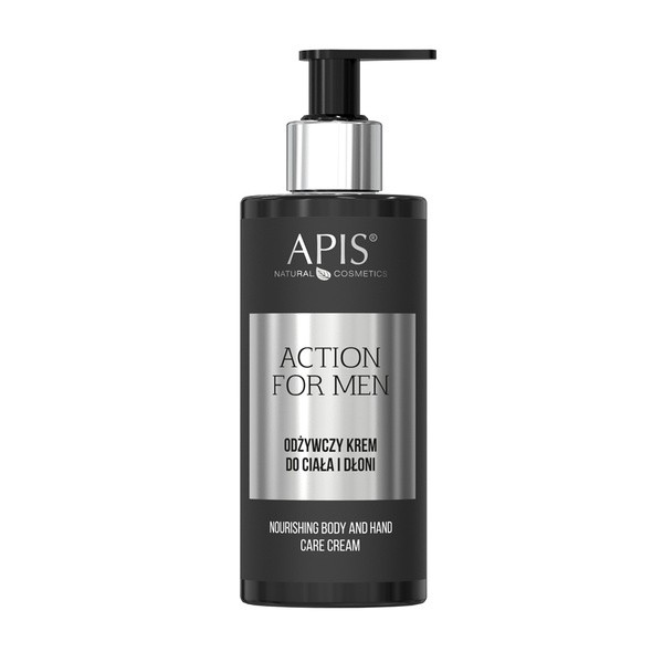 Apis Action For Men, krem,odżywczy,do ciała i dłoni, 300 ml
