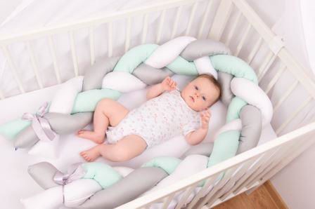 Babymatex, pleciony ochraniacz do łóżeczka, długość: 200 cm, wzór 01, 1 szt.