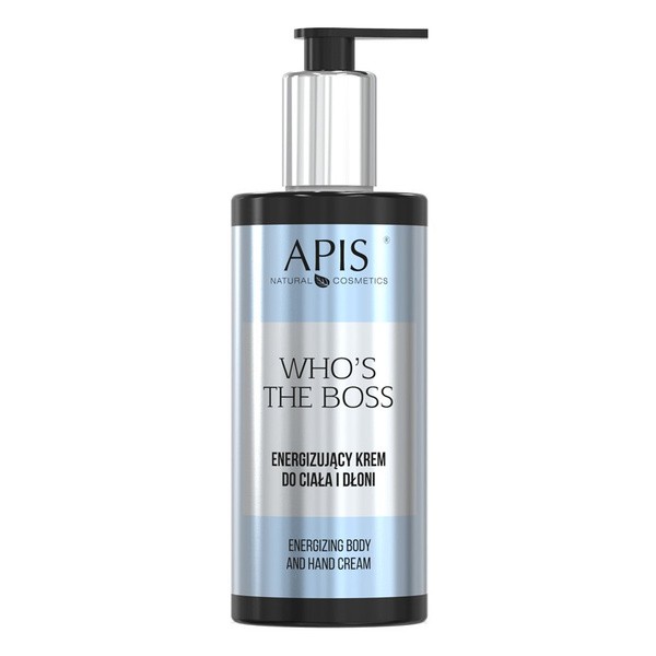 Apis Who's The Boss, energizujący krem do ciała i dłoni, 300 ml