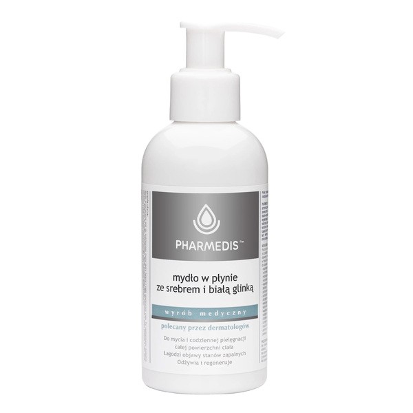 Pharmedis Kropla Zdrowia, mydło w płynie ze srebrem i białą glinką, 150 ml