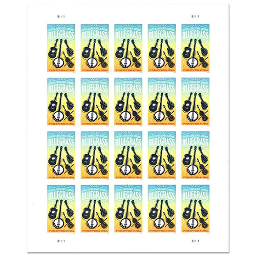 2024 USPS Bluegrass Guitar Forever Stamps