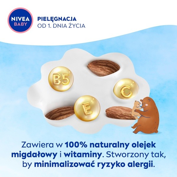 Nivea Baby, krem pielęgnacyjny do twarzy i ciała, 200 ml