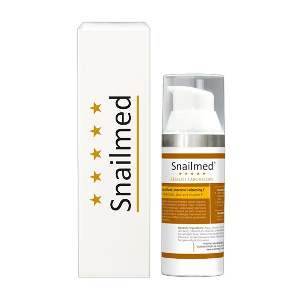 Snailmed, lipoaktywny krem po goleniu z aloesem, witaminą E oraz kwasem oktadekanowym, 50 ml