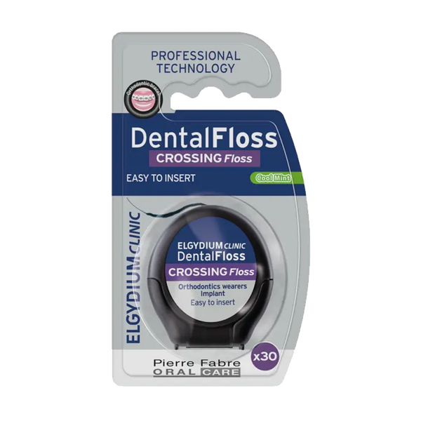 Elgydium Clinic Dental Floss Crossing Floss, nić dentystyczna, 1 szt.