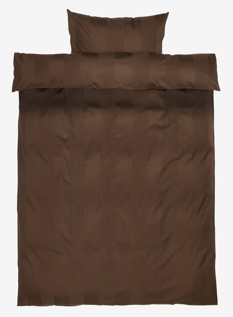 BARBO satin sengesæt, guld, 140x200, brun