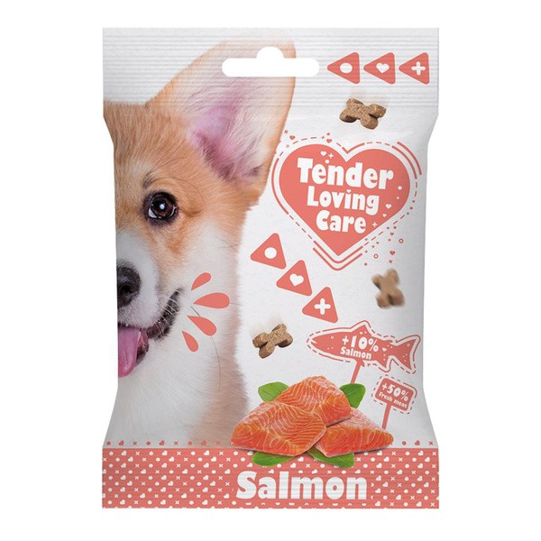 Tender Loving Care Salmon, miękkie przysmaki dla psów z łososiem, 100 g