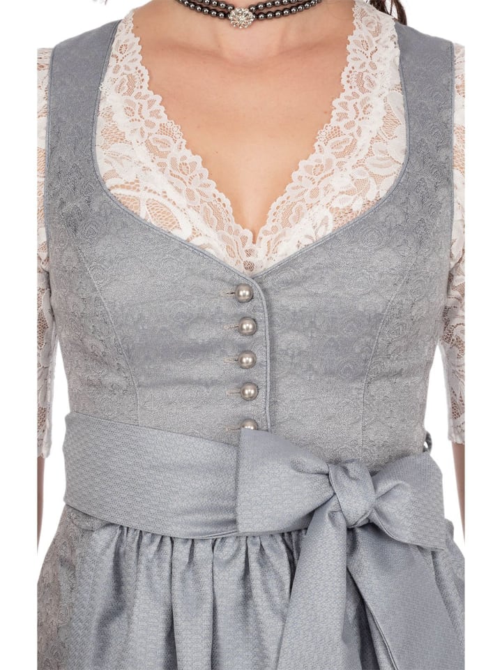 MarJo Midi Dirndl WANDA in grau günstig kaufen